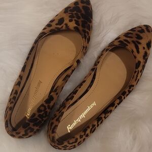 Leopard Print Flats Size 6.5